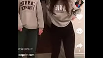 girl does sexy moves and shakes ass