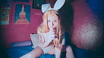 Bunny with butt plug in her asshole would love to get some pleasure - Spooky Boogie